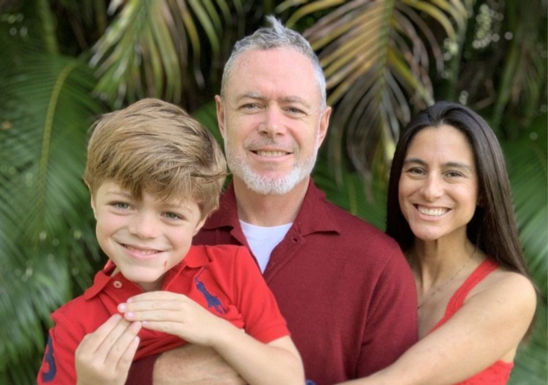 Mark Oliver with his family